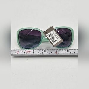 NYS Collection OVERSIZED Sunglasses Translucent Milky GREEN - NWT Old Stock